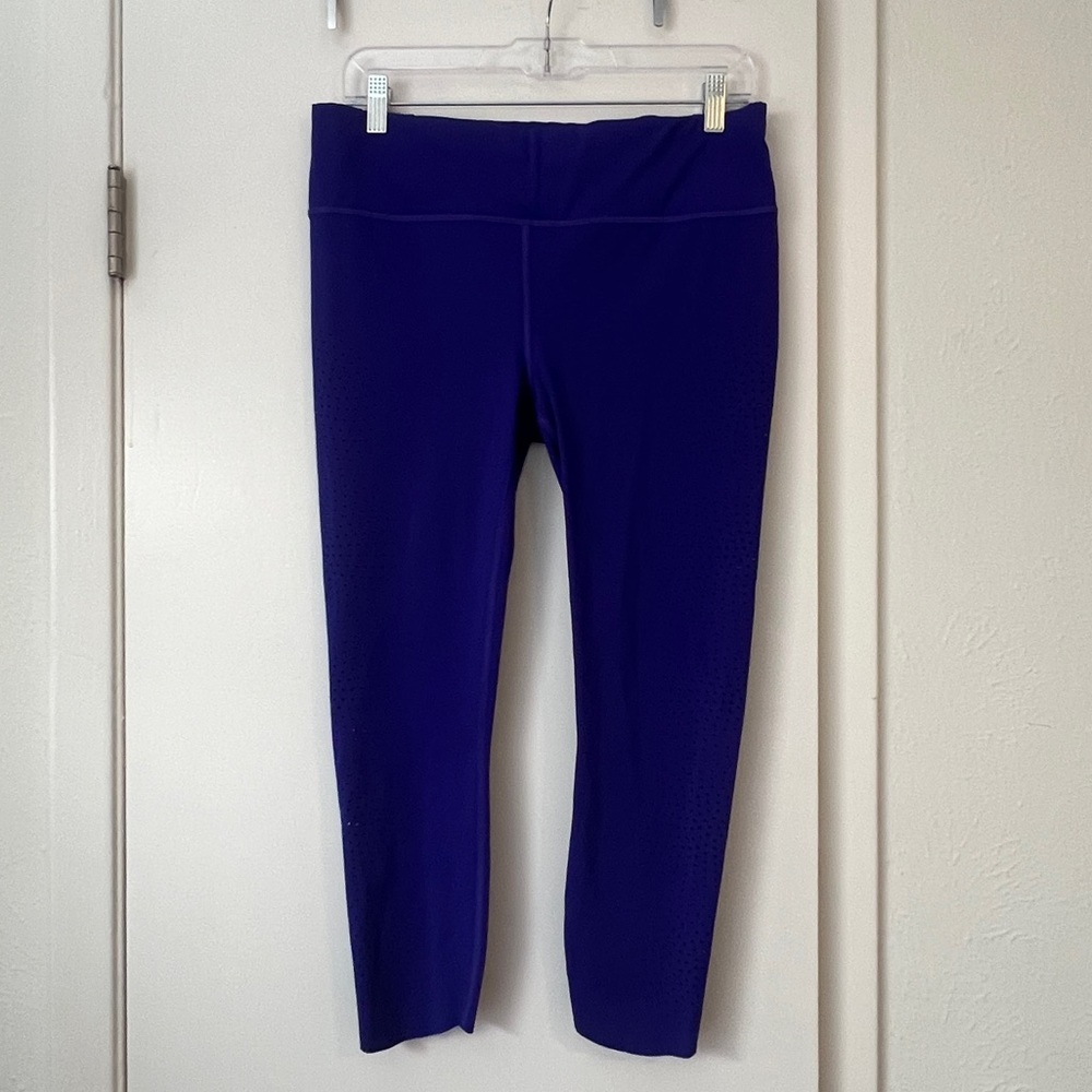 Athleta Velocity Laser Cut Crop Leggings